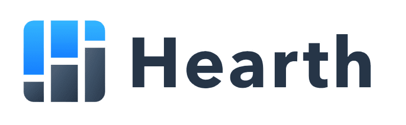 the logo for hearth