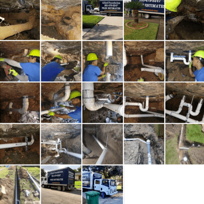 Our team replaced the sewer lines in the older Houston home.