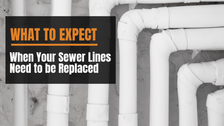 pipes are shown with the words what to expect when your sewer lines need to be replaced