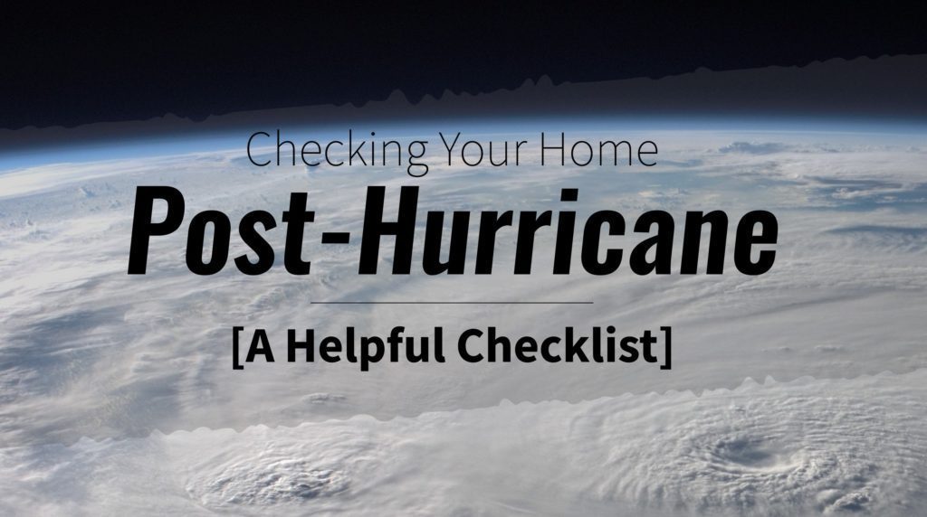a view of the earth from space with text reading checking your home post - hurricane a helpful checklist